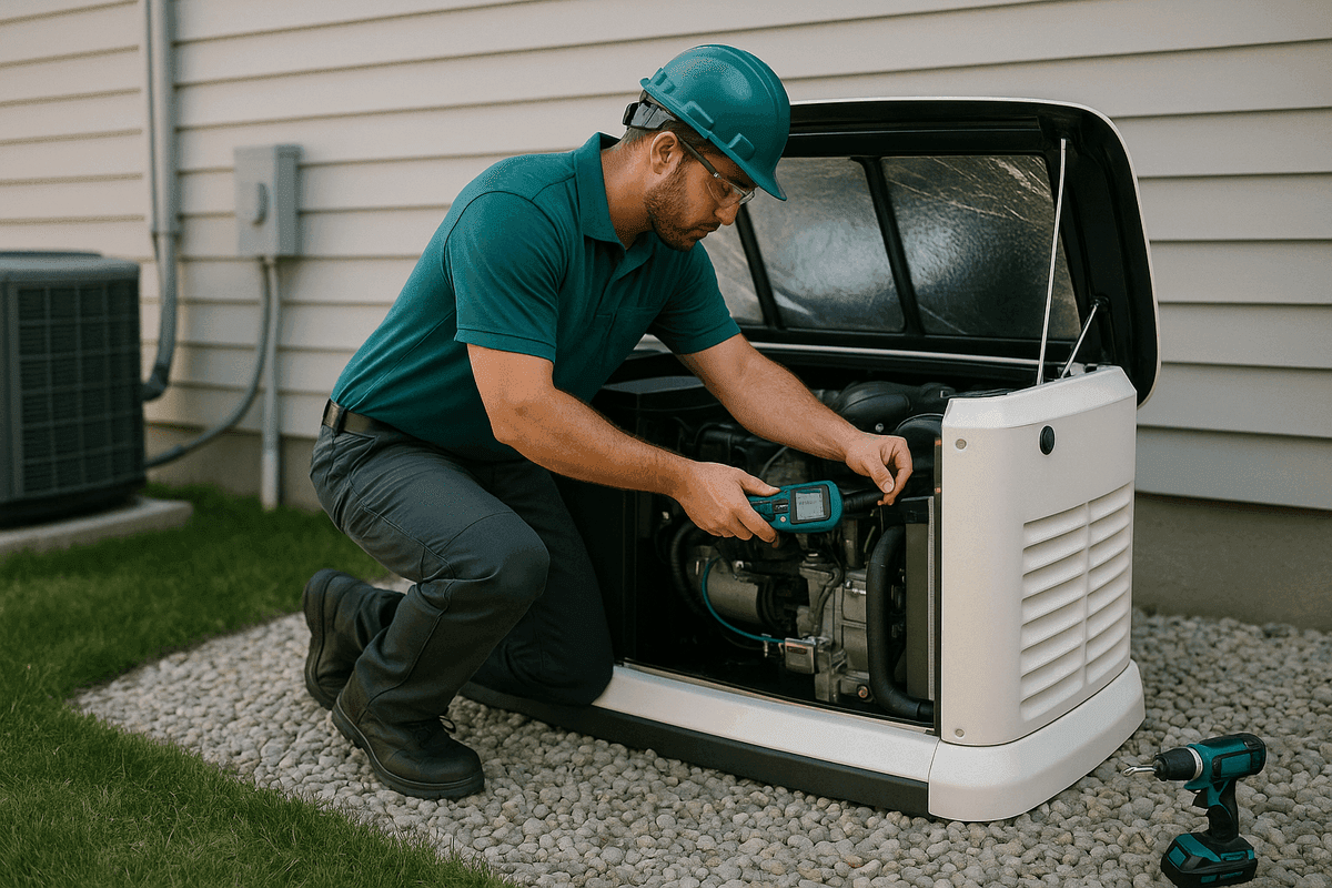Generator Maintenance service by Mavi HVAC